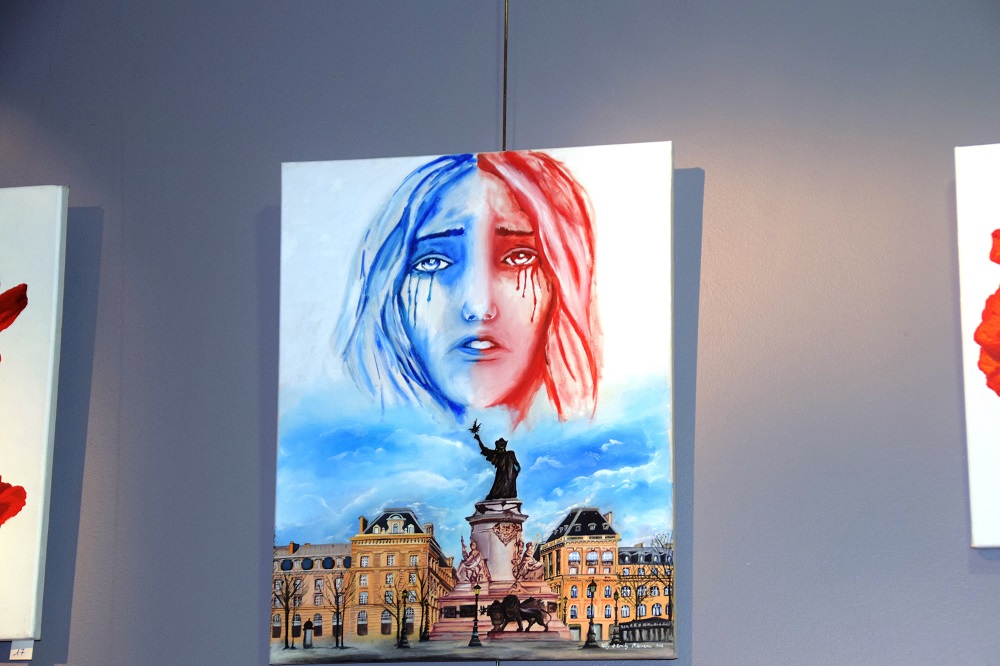 "Les loups sont entrés dans Paris", huile de Willy et Emily Marceau